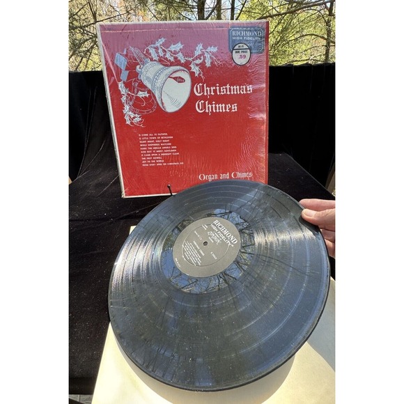 Jimmy Blades & Charles Smart Christmas Chimes Vinyl LP 1950’s Richmond Mint! -R1 - Picture 7 of 10